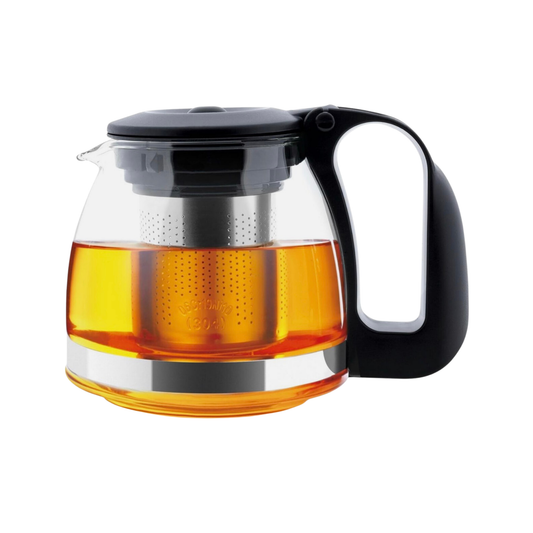 Tomicook Glasteekanne mit Teesieb Überhitzungsschutz Edelstahl Filter Sieb 700ml