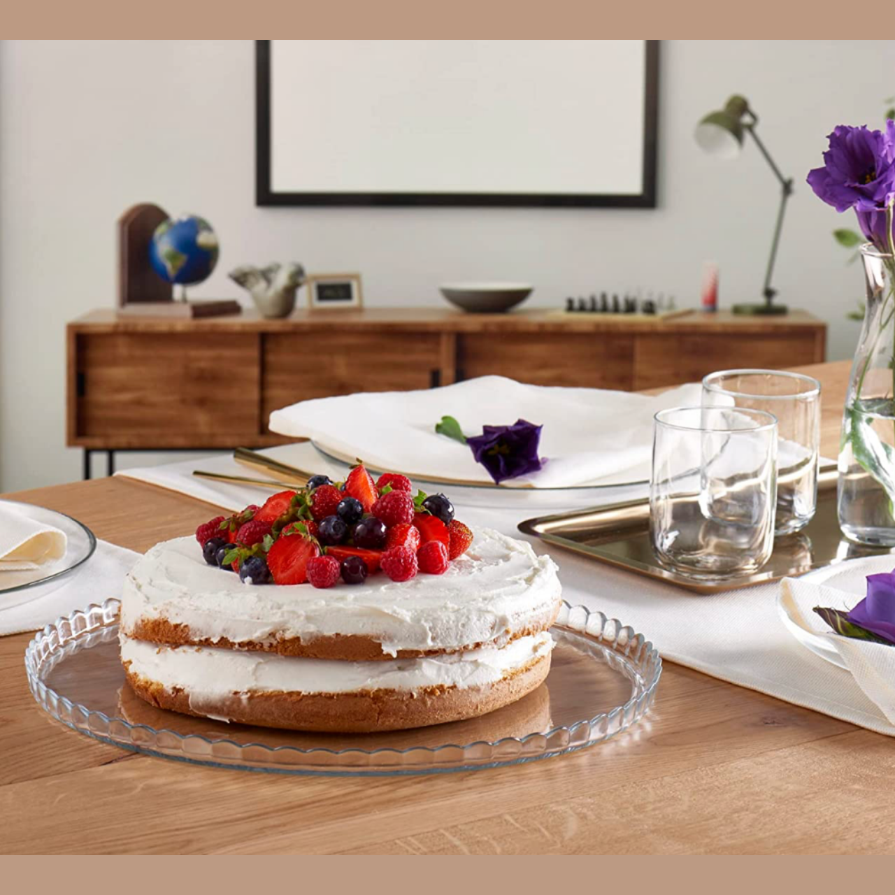 Pasabahce Tortenplatte Patisserie aus Glas 32cm 10345