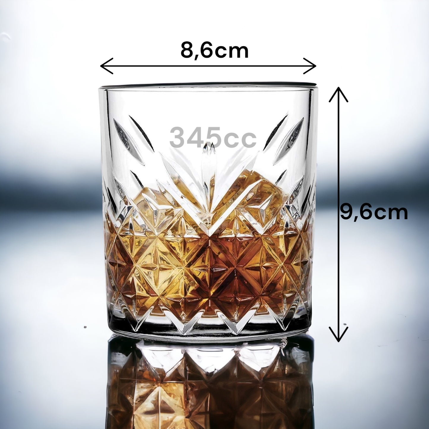 Pasabahce Timeless Whiskygläser & Trinkgläser Basic 4er 345cc 52790