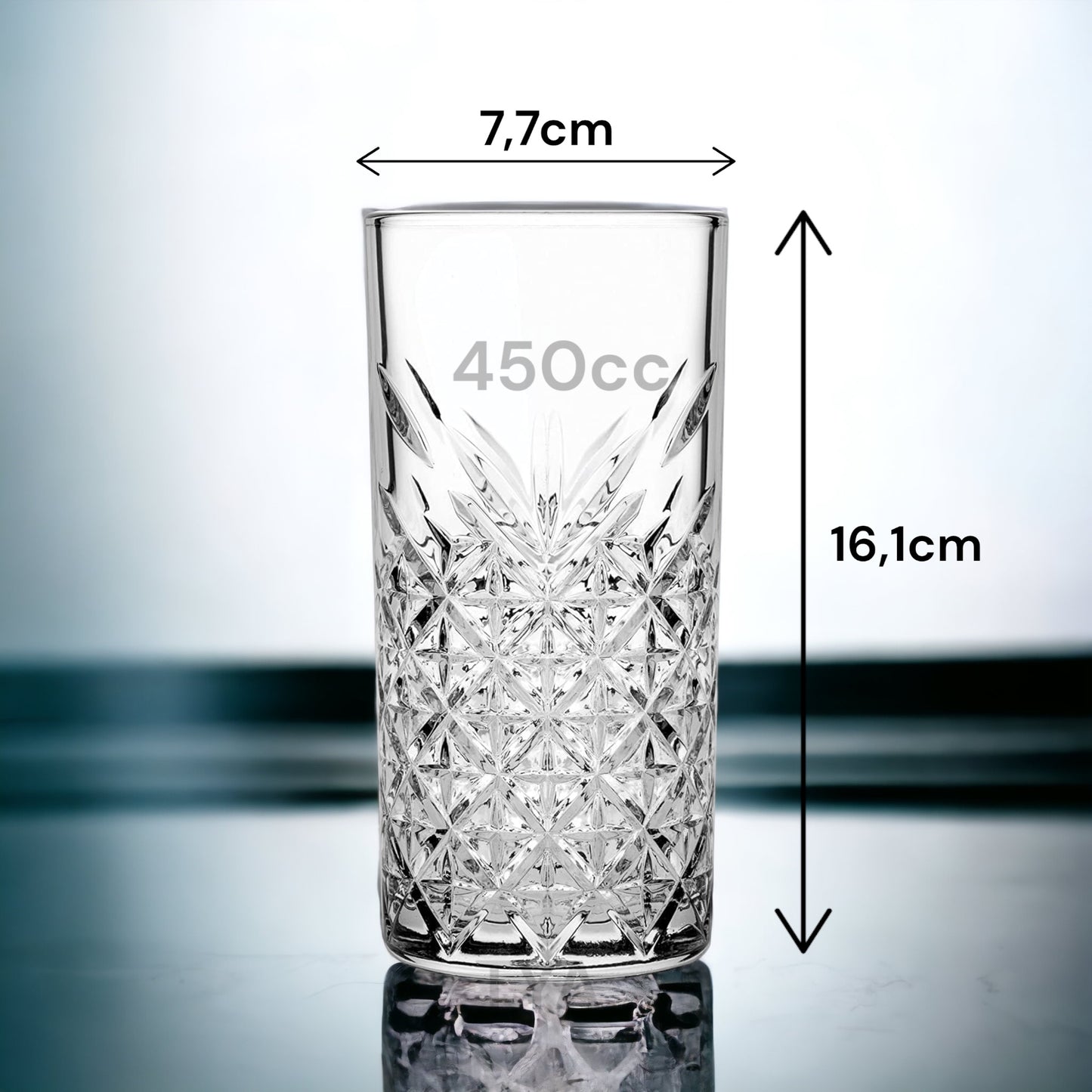 Pasabahce Timeless Longdrink Trinkgläser 4er 450cc 52800