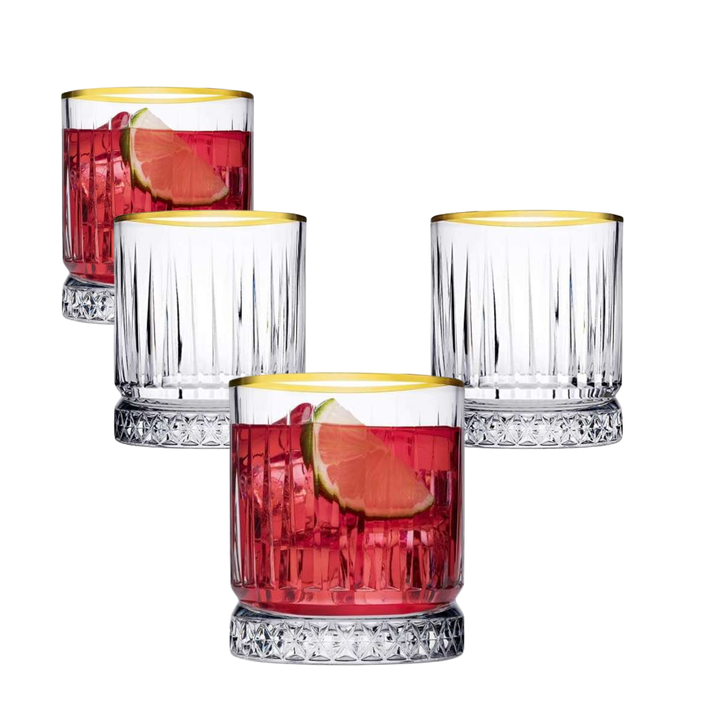 Pasabahce ELYSIA Golden Trinkgläser 210 ml 4er Set 520014