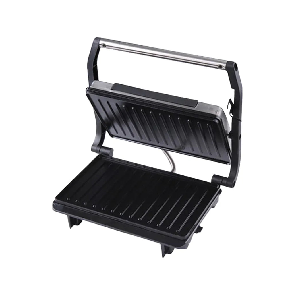 Kontaktgrill mit gebürstetem Edelstahldekor, 23x14,5cm 750 Watt, Lentz