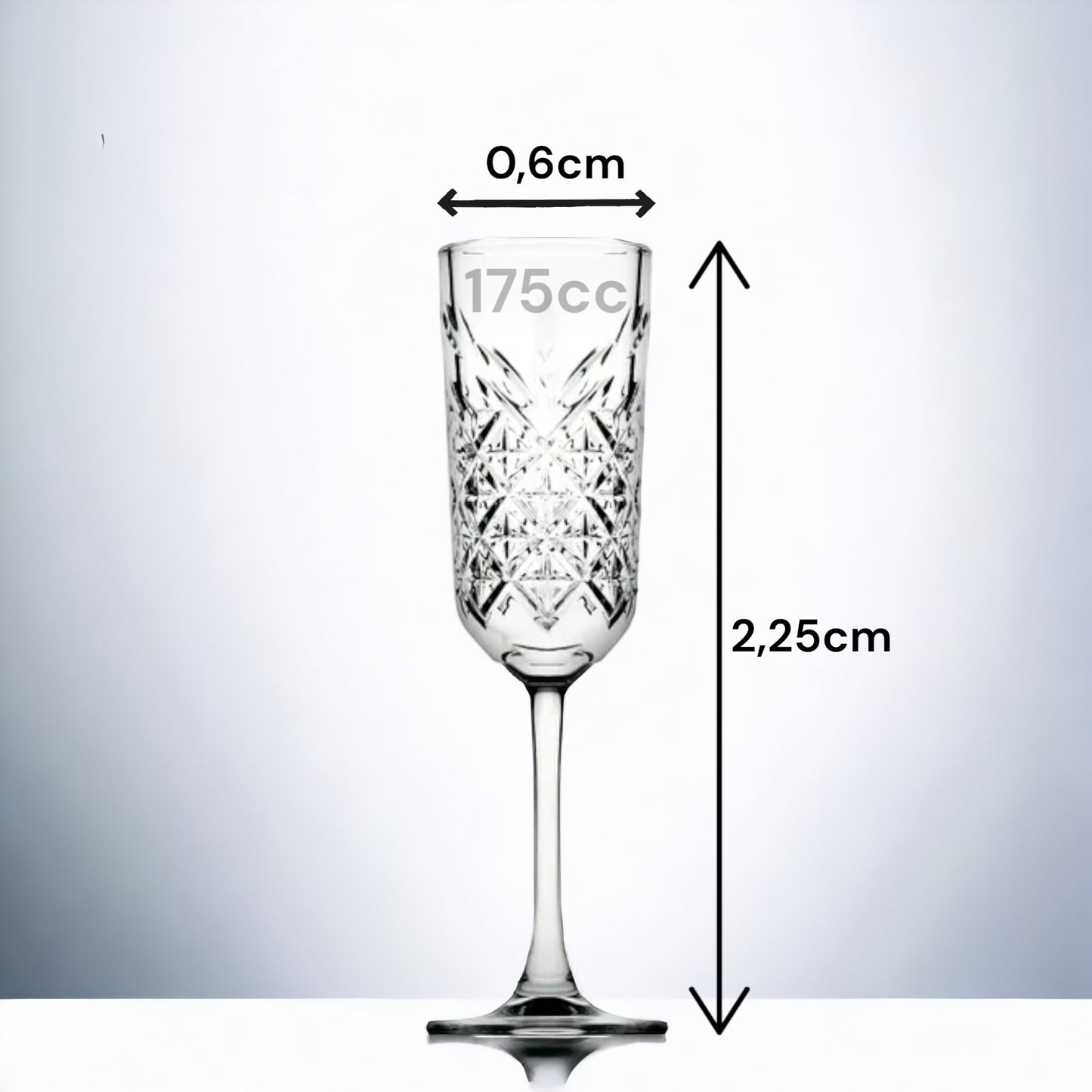 Pasabahce Timeless Champagnergläser 4er 175cc 440356