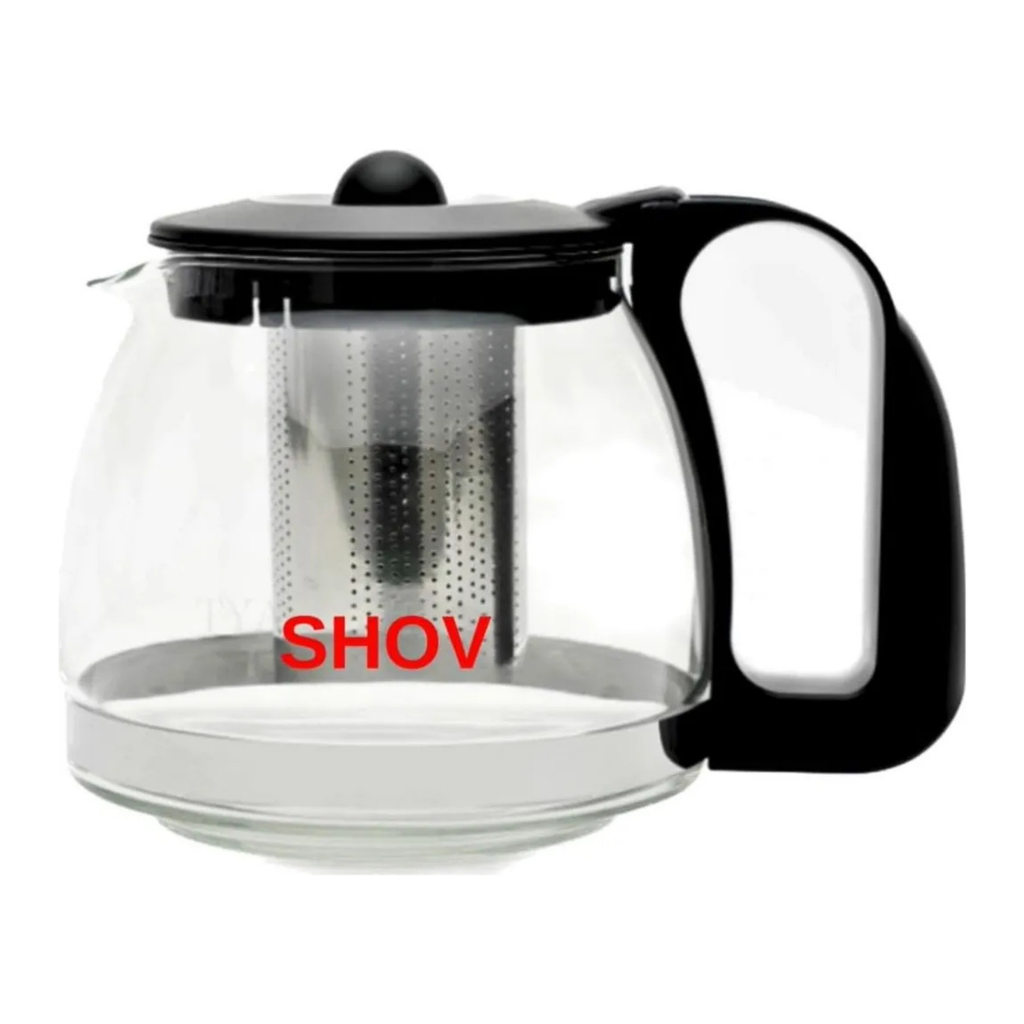 Tomicook Glasteekanne mit Teesieb Überhitzungsschutz Edelstahl Filter Sieb 1250ml