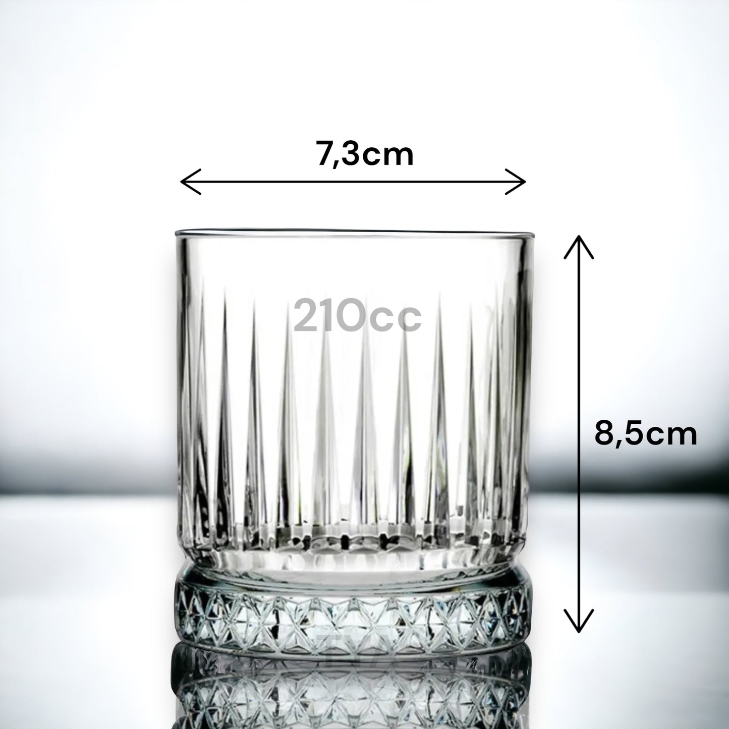 Pasabahce Elysia Whiskygläser & Trinkgläser Basic 4er 210cc 520014