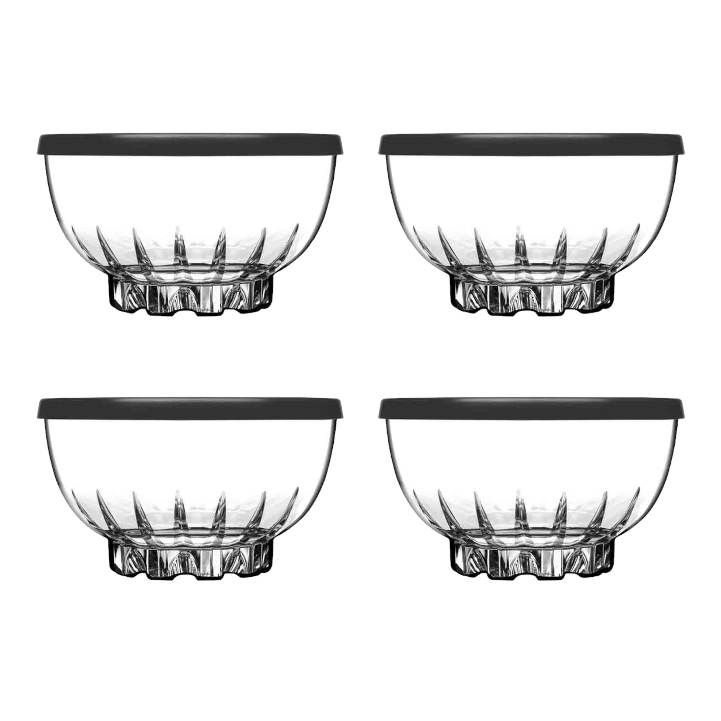 Pasabahce Mousse Aufbewahrungs-Box mit Deckel 4er 270cc 530246