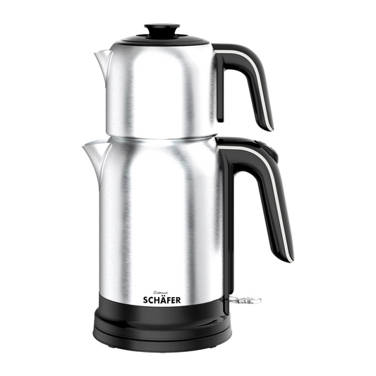 Schäfer Teekocher Edelstahl 1,7L 2200W Silber