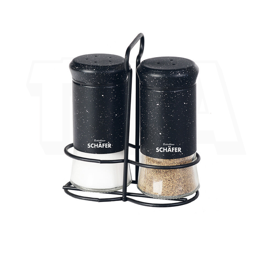 Schäfer Salz-/Pfeffer-Menage Marble Black