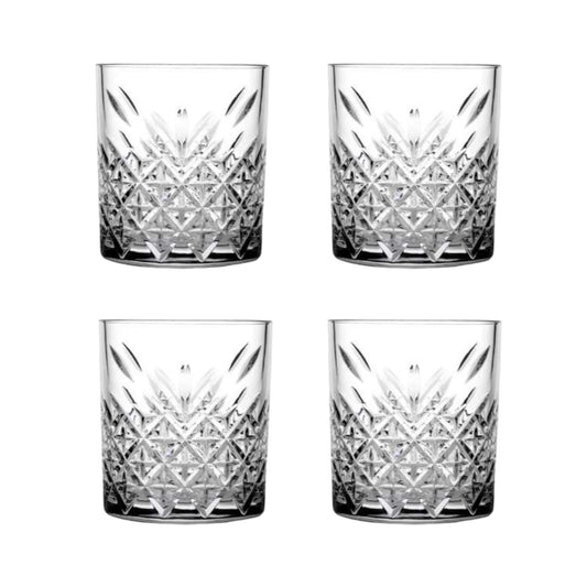 Pasabahce Timeless Whiskygläser & Trinkgläser Basic 4er 345cc 52790