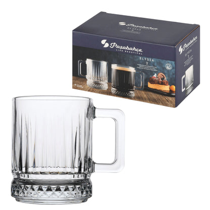 Pasabahce Elysia Mug mit Henkel 315ml 2er 55442