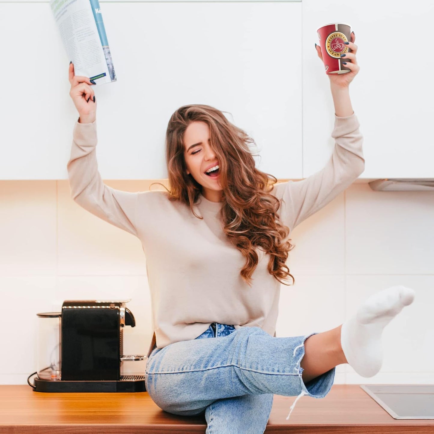 Kaffeebecher 1000 Stück/Kaffeebecher to go/Coffee to go becher/Pappbecher/To go becher/Kaffebecher/Pappbecher 200ml