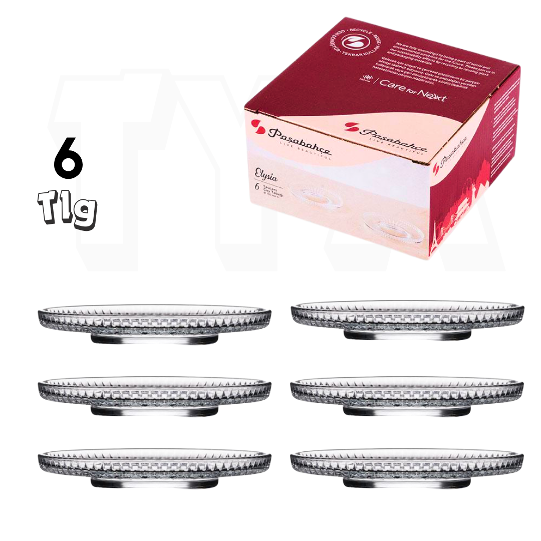 Pasabahce Elysia Unterteller 6er Set