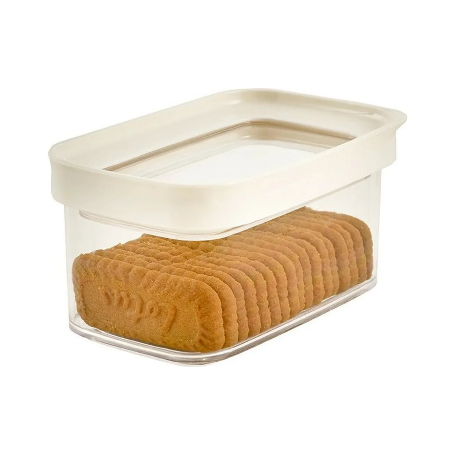 Michelino Aufbewahrungsdose 700 ml – Luftdichte Vorratsdose aus Kunststoff, Stapelbar, Serie Hannah Weiß