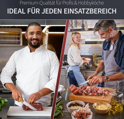 Shov Küchenmesser Set Fleischmesser | Ausbeinmesser | Scharf & Robust mit Beil