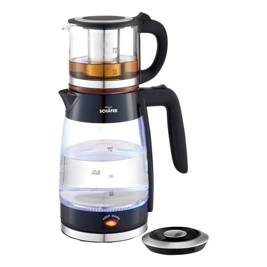 Schäfer Elektrische Teekocher Teemaschine mit Kanne 2,6L