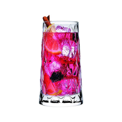 Pasabahce Leafy Longdrinkgläser – 4er Set, 450 ml