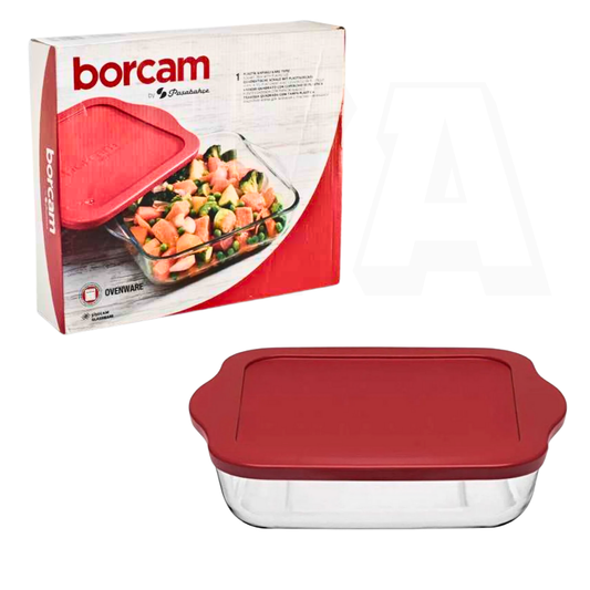 Pasabahce Borcam Backform Glas mit Deckel 59024