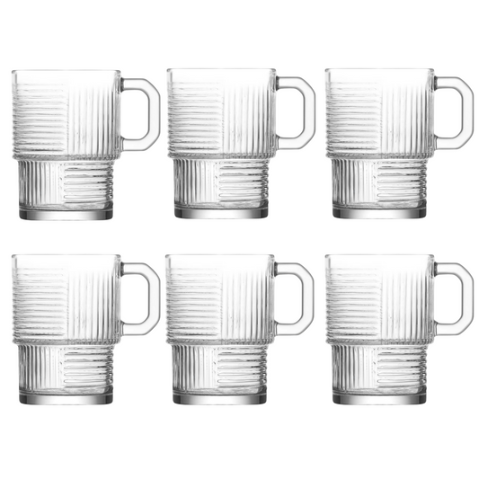 LAV Helen Teegläser mit Henkel 270ml, 6er Set