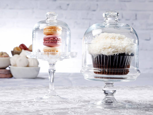 Pasabahce Mini Patisserie Schale mit Fuß und Deckel 96878