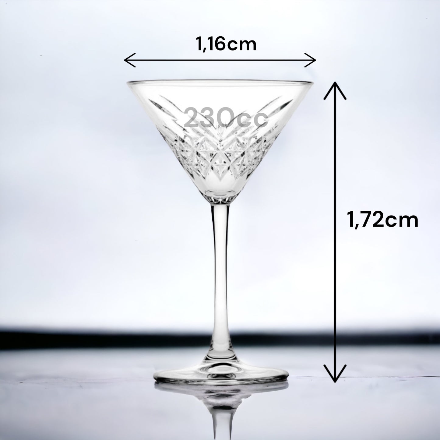 Pasabahce Timeless Martini Gläser Champagnergläser 4er 230cc 440176
