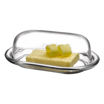 Pasabahce Butterdose Glas mit Deckel 98402