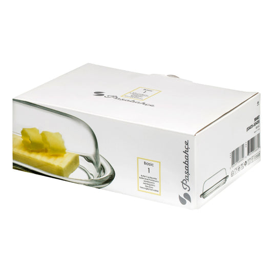Pasabahce Butterdose Glas mit Deckel 98402