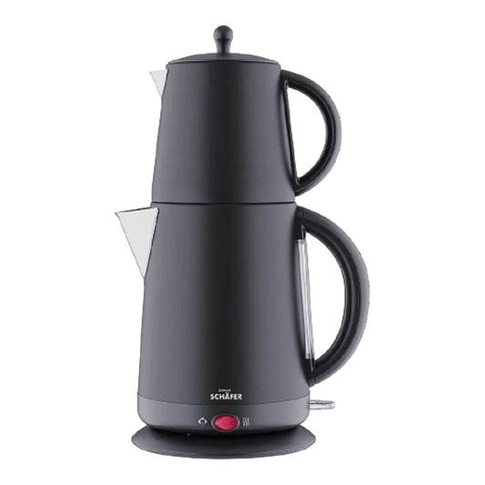 Schäfer Teekocher Teemaschine Edelstahl 1,7L 2200W Matt