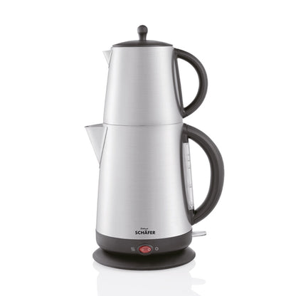 Schäfer Teekocher Teemaschine Edelstahl 1,7L 2200W Matt